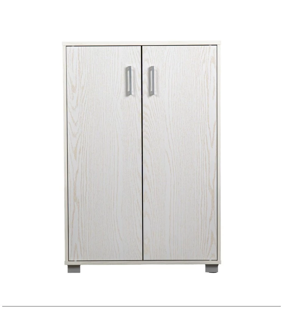 ARMADIO MULTIFUNZIONE BELLAHOME IN LAMINATO BIANCO VENATO BASSO 60X35X90 CM